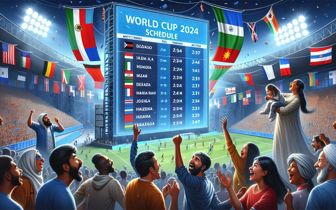 “Unveiling the Thrilling Match Lineup for World Cup 2024!”